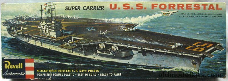 Revell 1/542 Super Carrier USS Forrestal - 'S' Kit, H339-298 plastic model kit